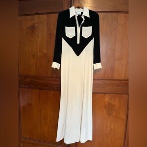 St. John silk maxi dress